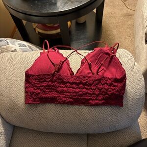 Cherish Red Lace Bralette